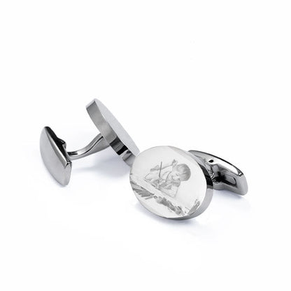 Manchetknapper med graveret foto | Oval - miniCREATIVE