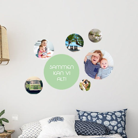 Wallstickers med foto | Runde - miniCREATIVE