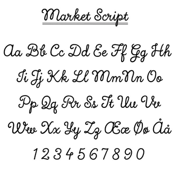 market script skrifttype